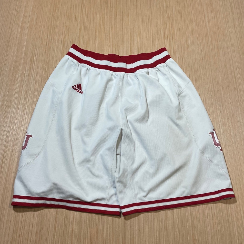 Adidas Basketball Shorts Mens Indiana University Hoosiers White Red Large